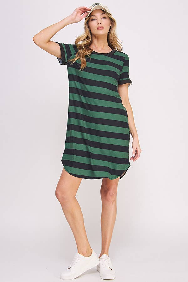 PLUS Striped T-Shirt Dress