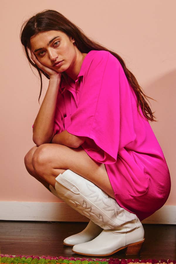 BUCKETLIST Oversized Solid Romper