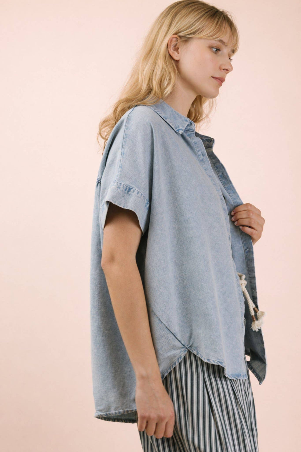 VERY J Chambray Top