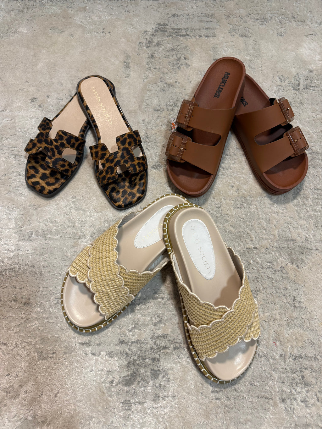 The Fabby | Beige Double Strap Raffia Slide