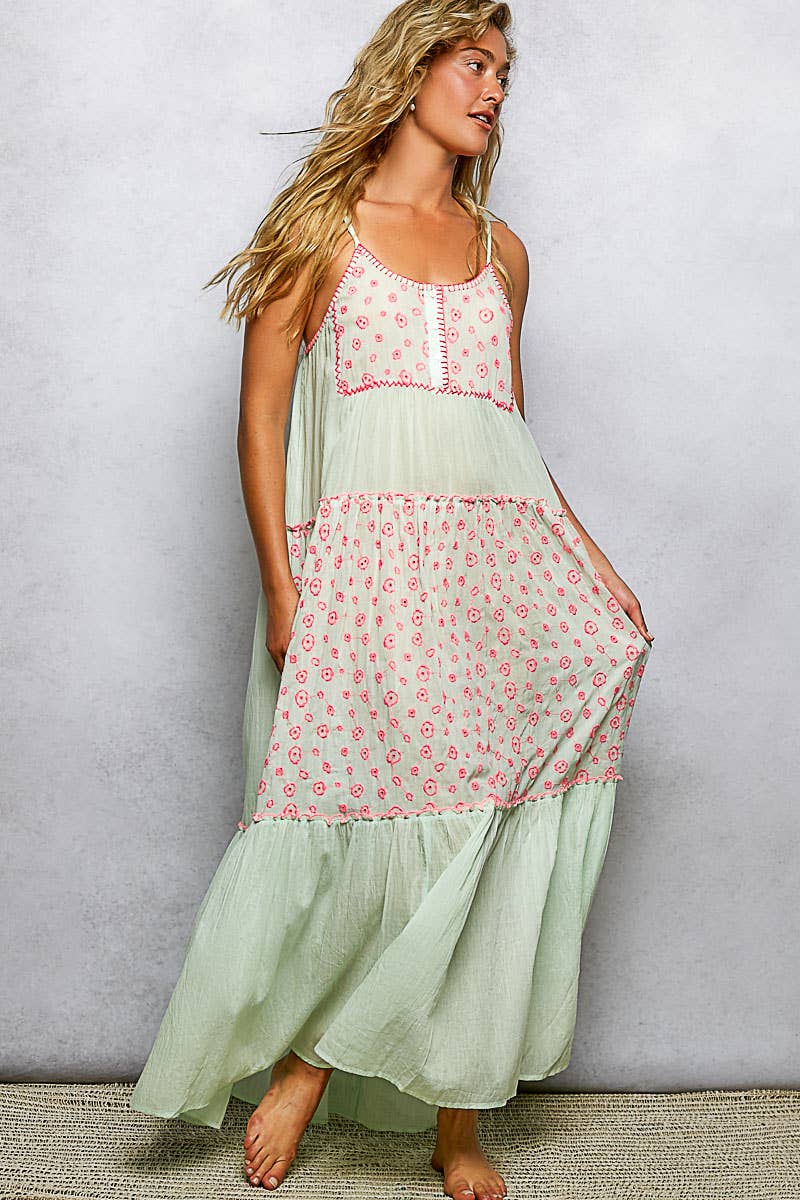 POL Tank Printed Maxi Dress