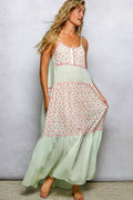 POL Tank Printed Maxi Dress