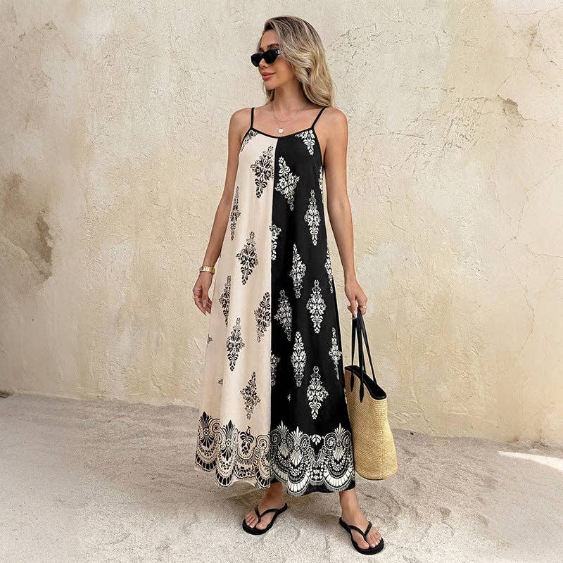 Suhkasana Paisley Maxi Dress