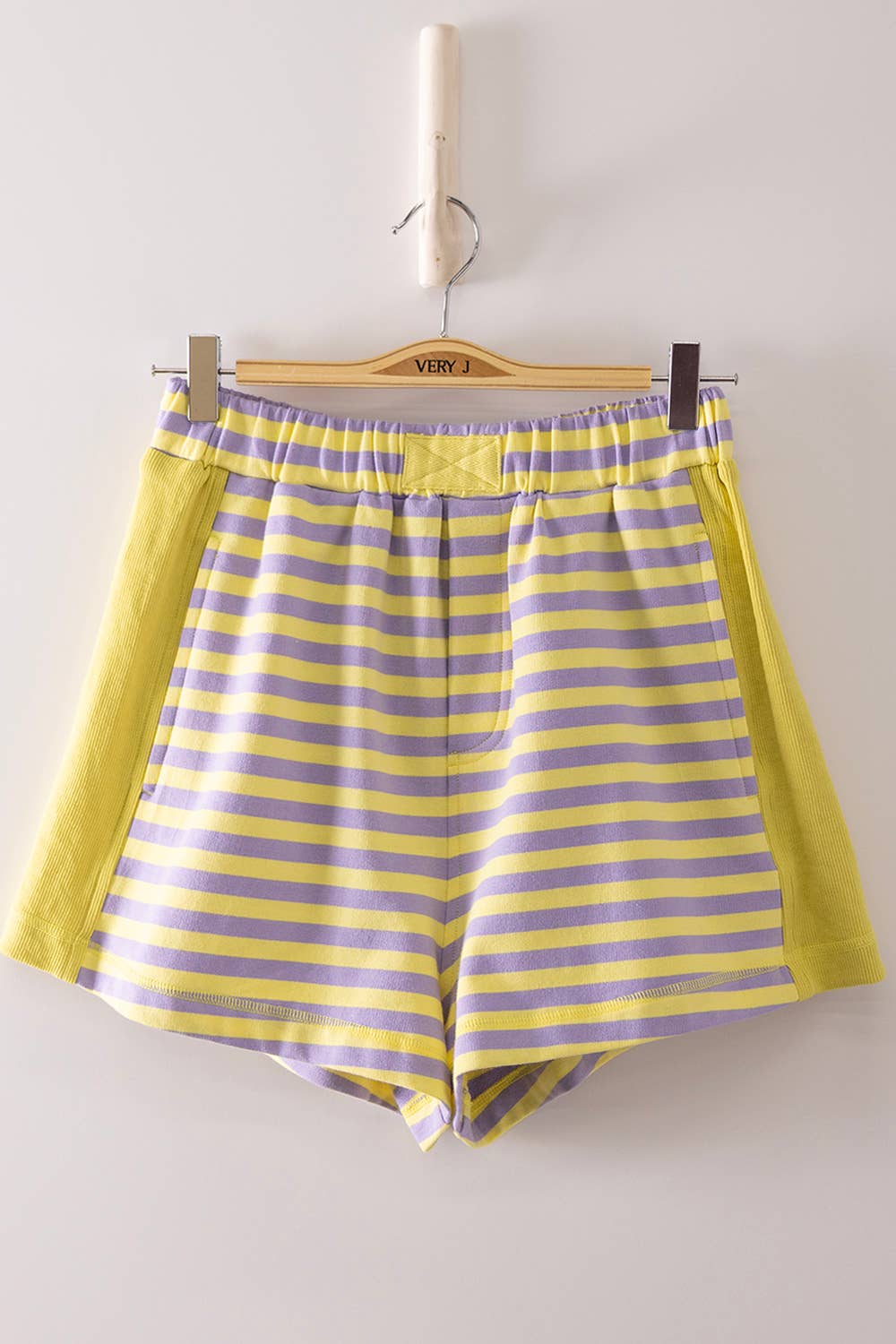 VERY J Striped Lounge Shorts