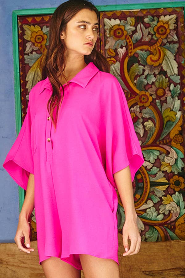 BUCKETLIST Oversized Solid Romper