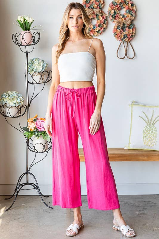 PLUS Heimish Solid Pants with Drawstring