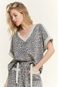 J. Her Leopard V Neck Shirt