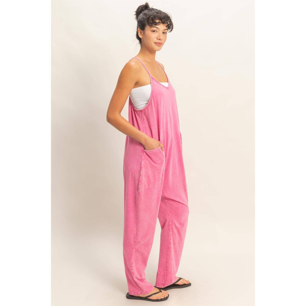 Double Zero Mineral Wash Jumpsuit