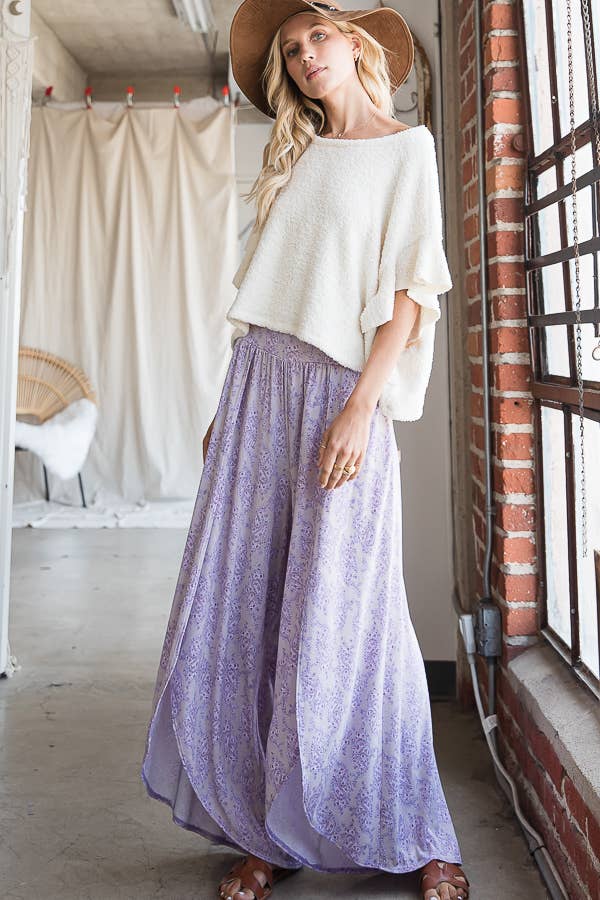 Bucketlist Floral Lavender Pants