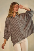 Oddi Striped Button Down Shirt