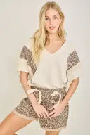 J Her Leopard Top