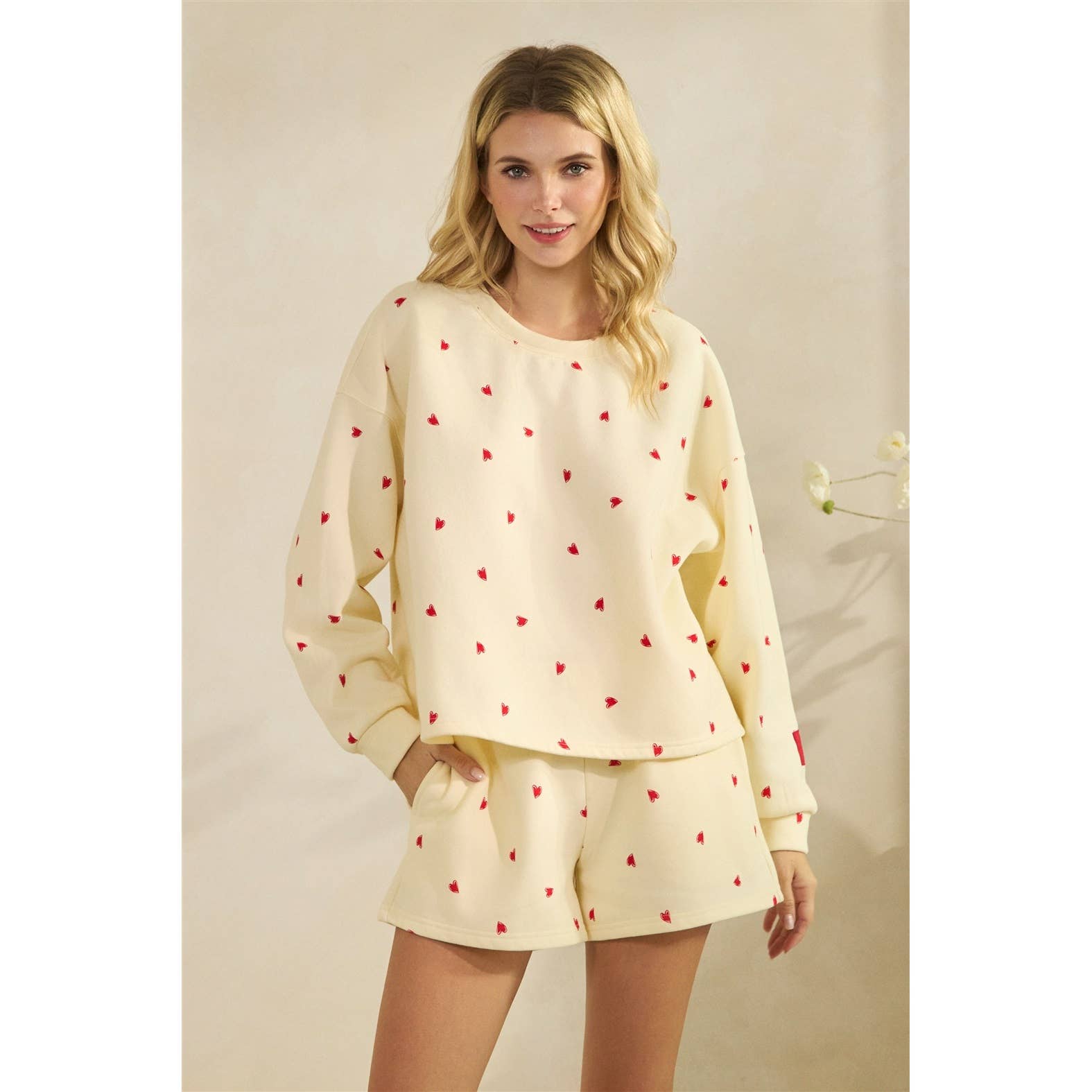 Veveret Polka Dot Sweatshirt