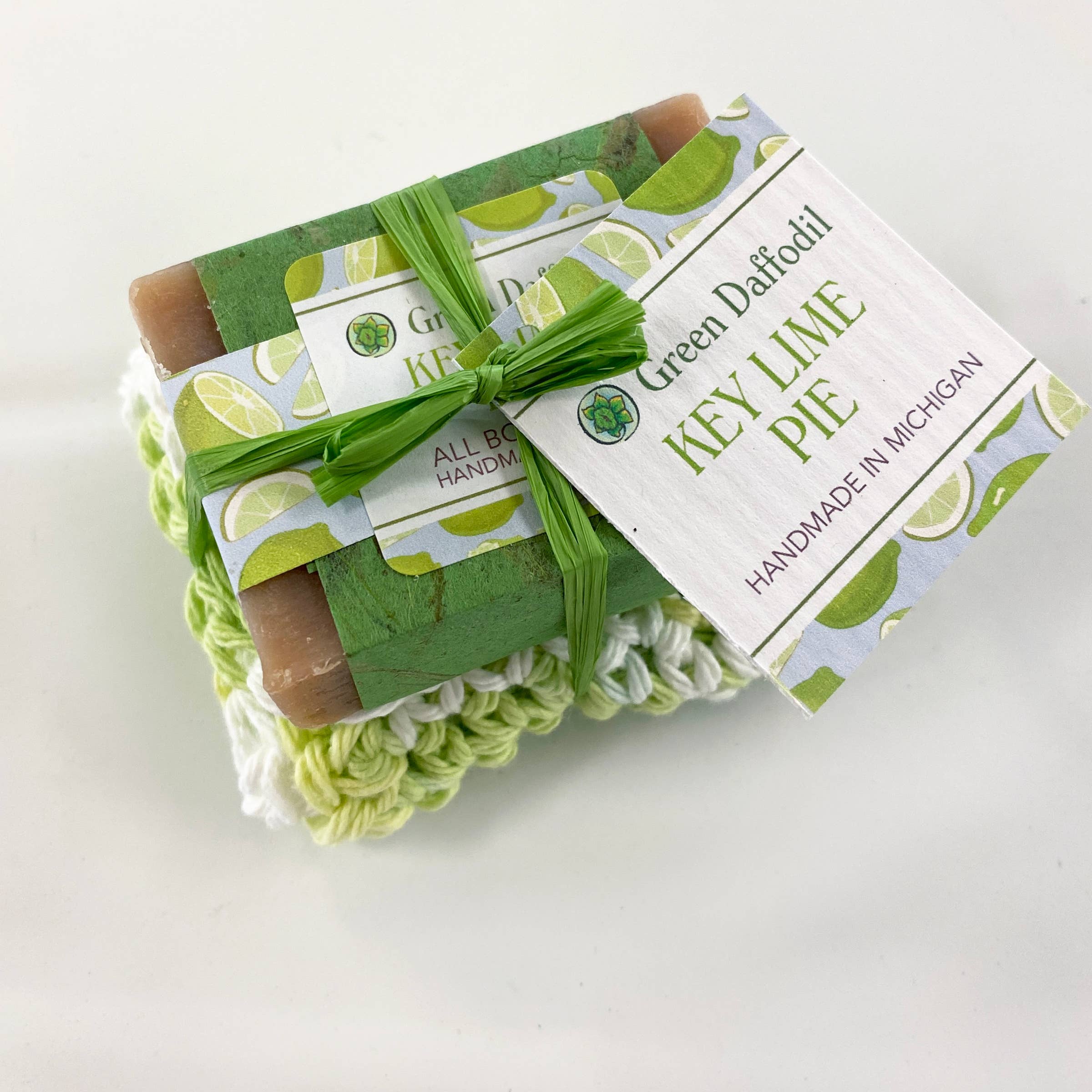 Key Lime Pie Soap & Washcloth Gift Set