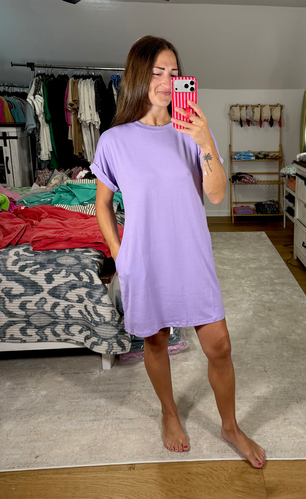 Suhkasana Relaxed Fit T-Shirt Dress