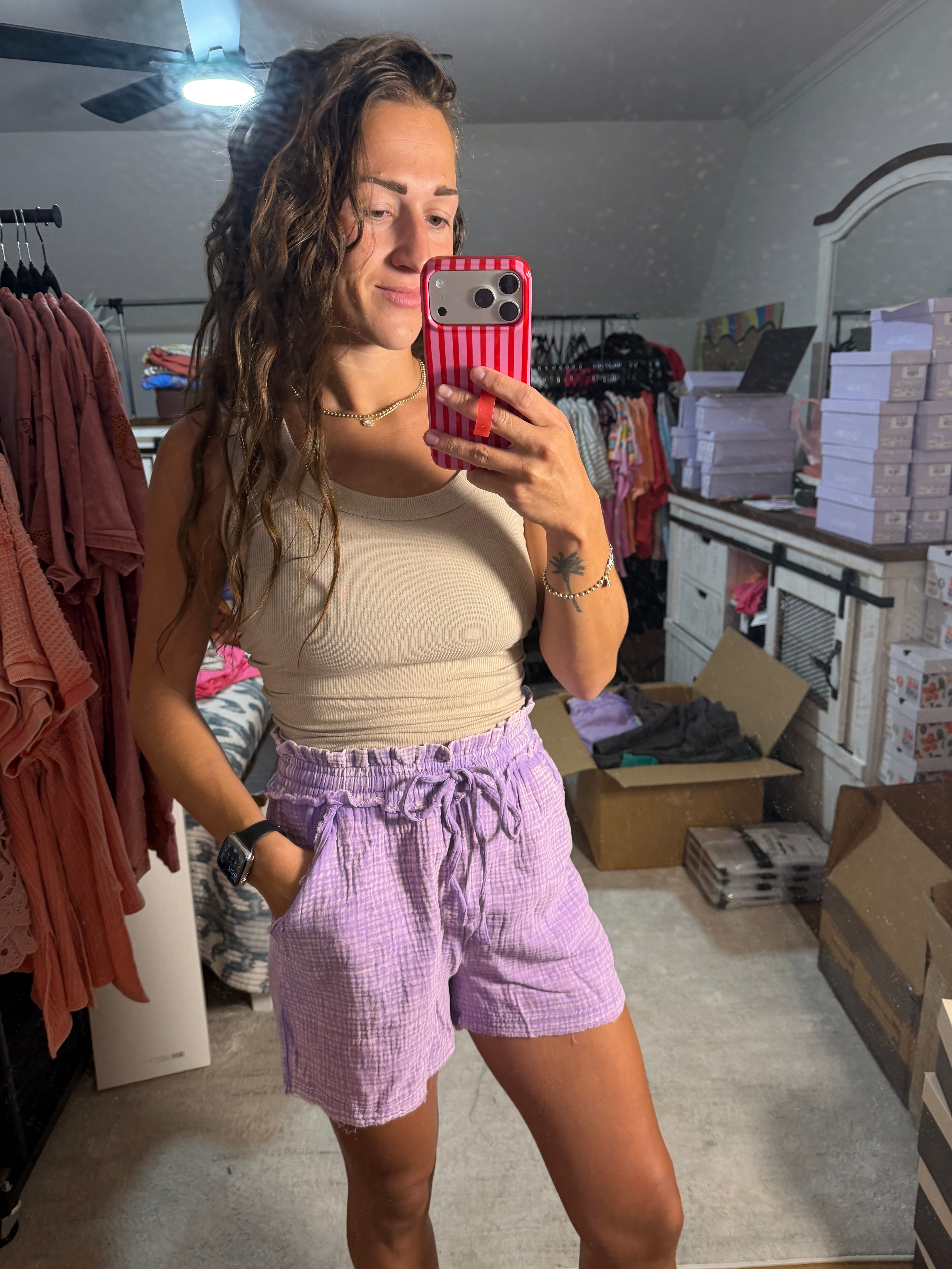 Zenana Gauze Short