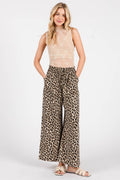Sewn & Seen Leopard Print Wide-Leg Pants