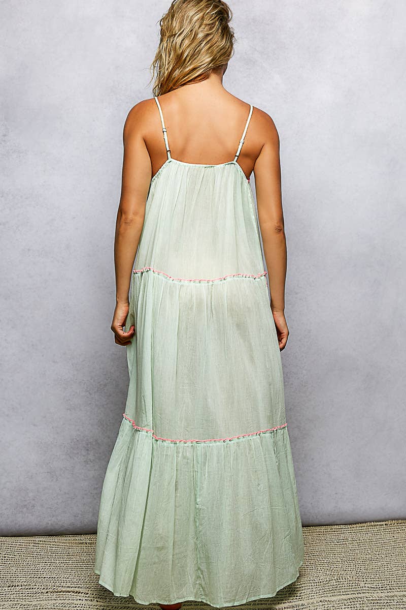 POL Tank Printed Maxi Dress