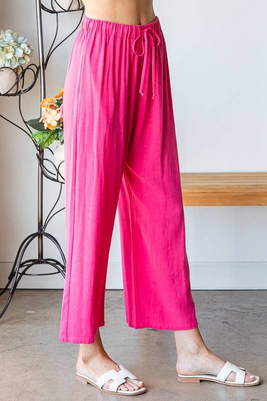 PLUS Heimish Solid Pants with Drawstring