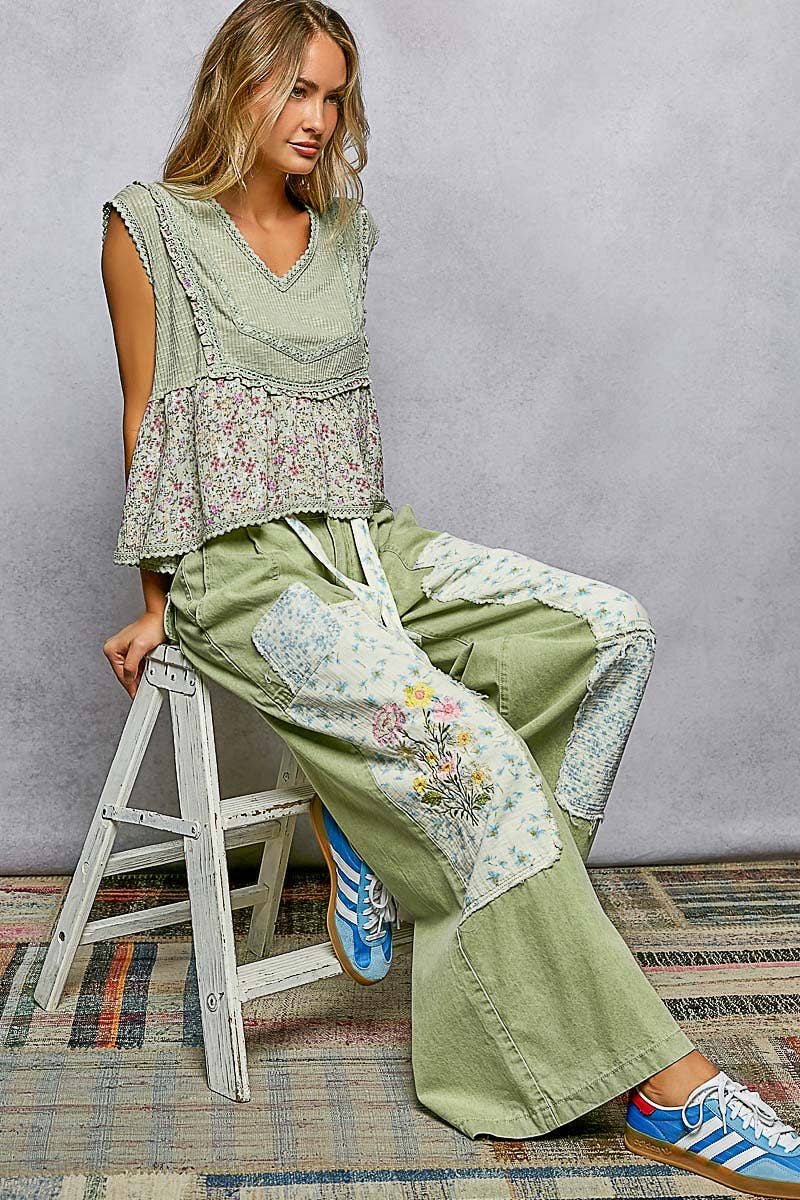 POL Floral  Sleeveless Top