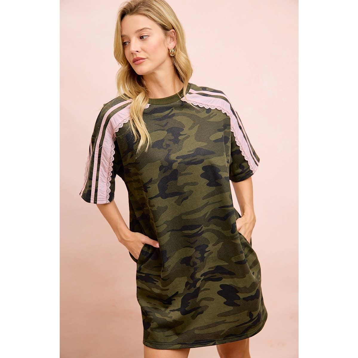 Bibi Camo Lace Dress
