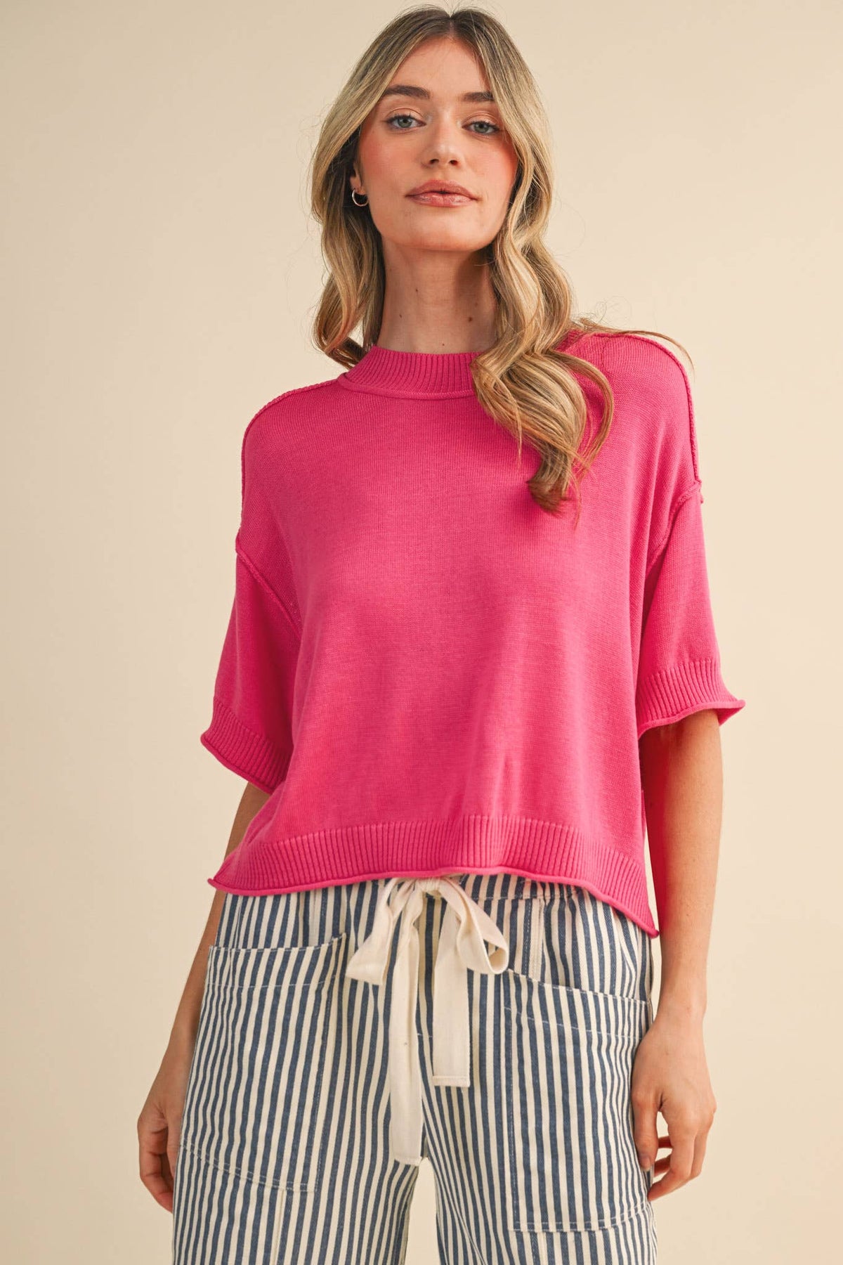 Merci Lightweight Mockneck Sweater