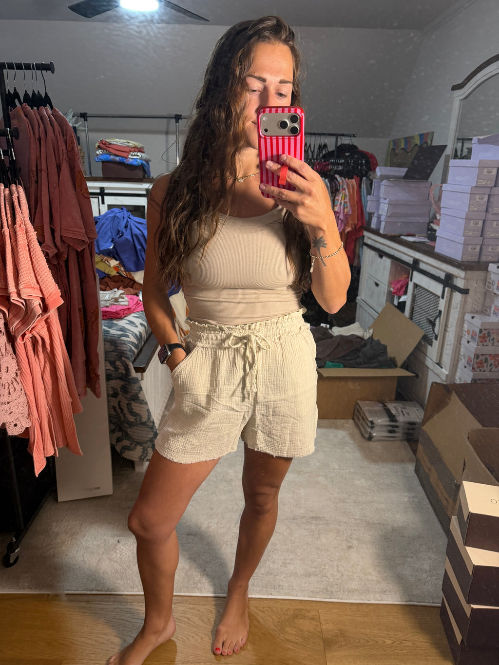 Zenana Gauze Short