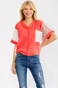 7th Ray PLUS Textured V-Neck