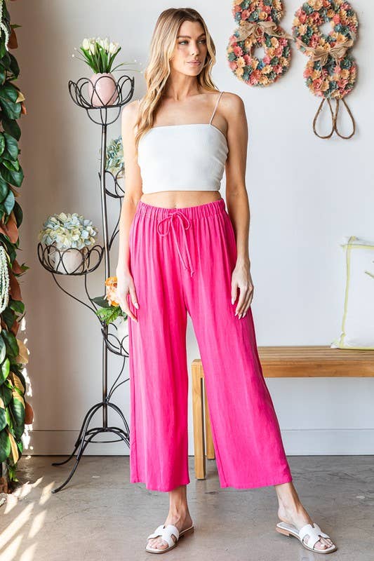 PLUS Heimish Solid Pants with Drawstring