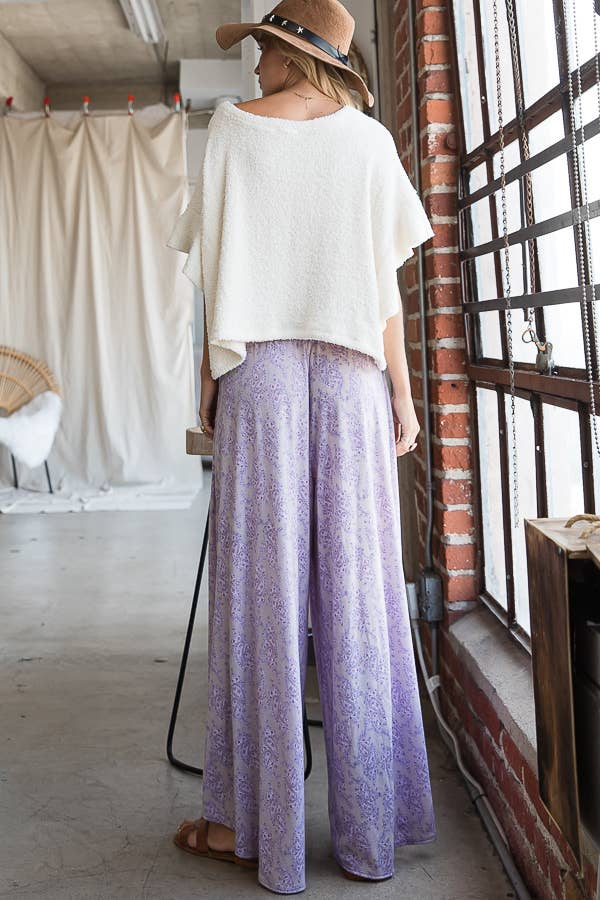 Bucketlist Floral Lavender Pants