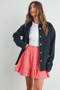 Buttermelon Gingham Tiered Skirt