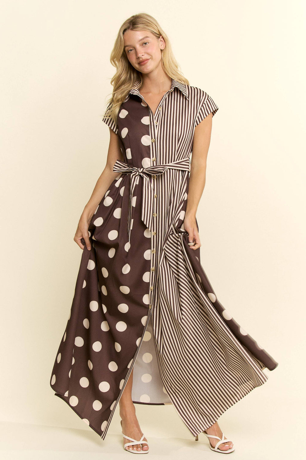 Jade By Jane Dot Stripe Dress