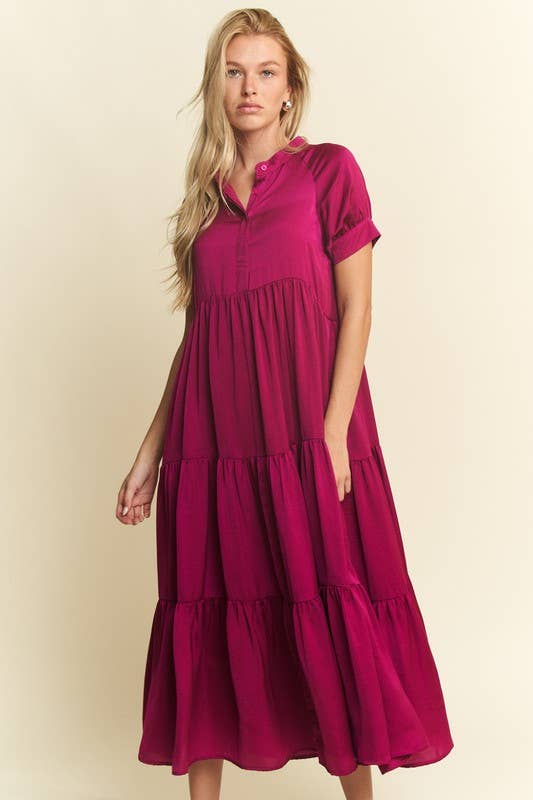 Jade By Jane Tiered Midi Dress