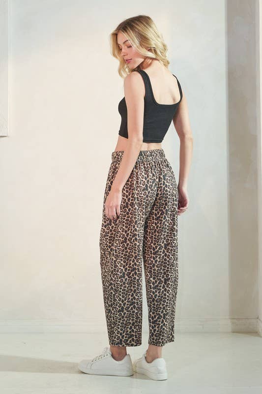 PLUS HEIMISH RIB ANIMAL CASUAL PANTS