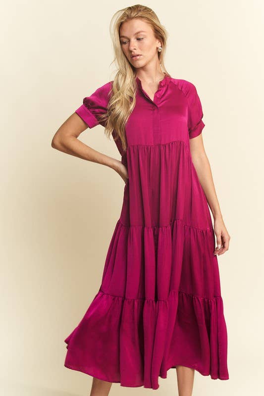Jade By Jane Tiered Midi Dress