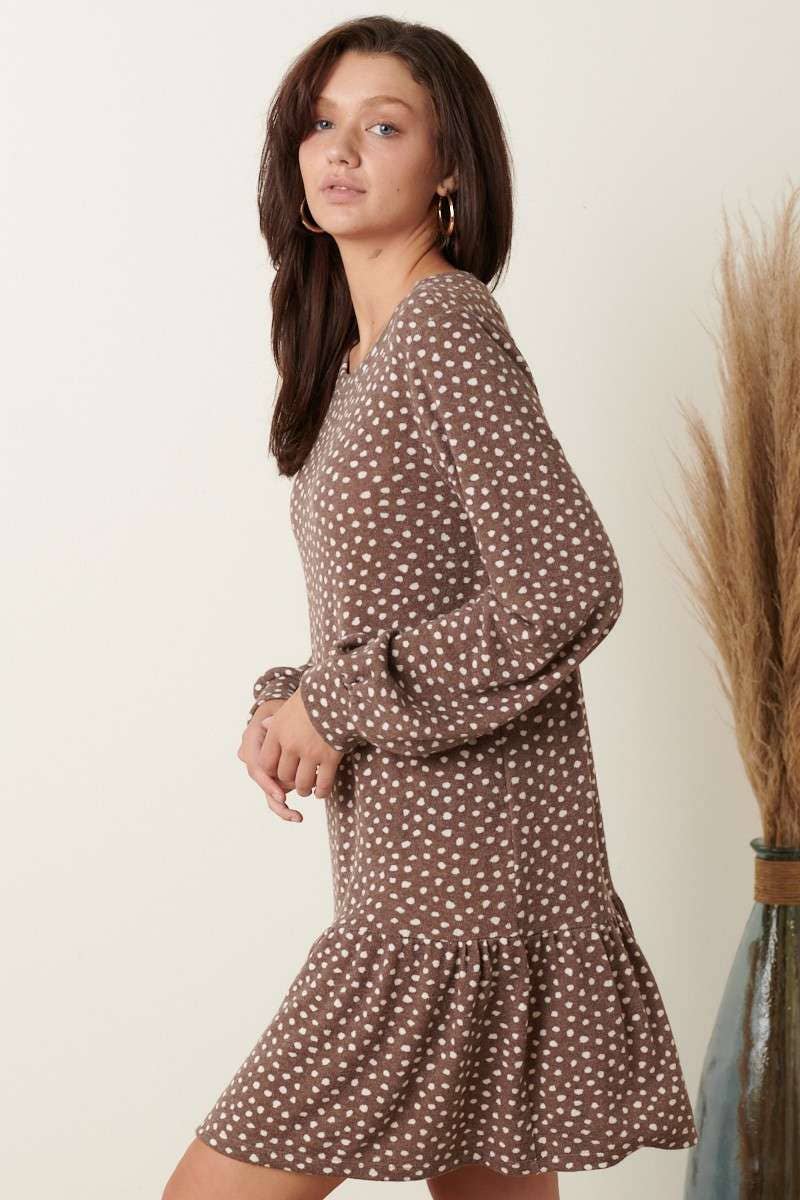 Mitto Shop Dot Print Mini Dress