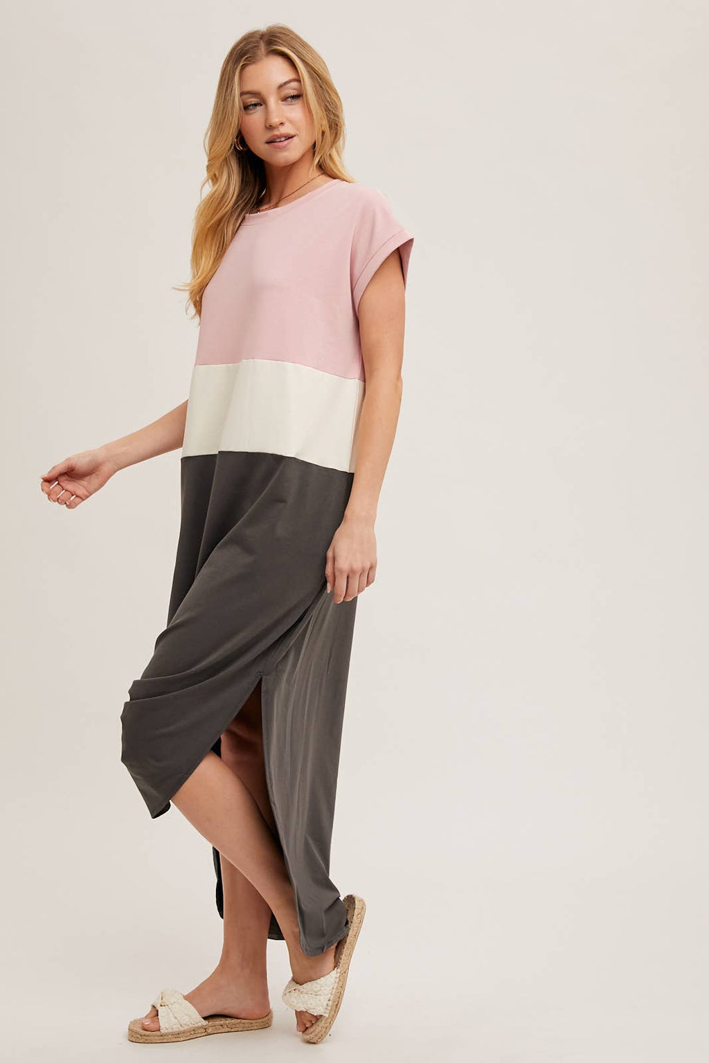 Bluivy Color Block Maxi Dress