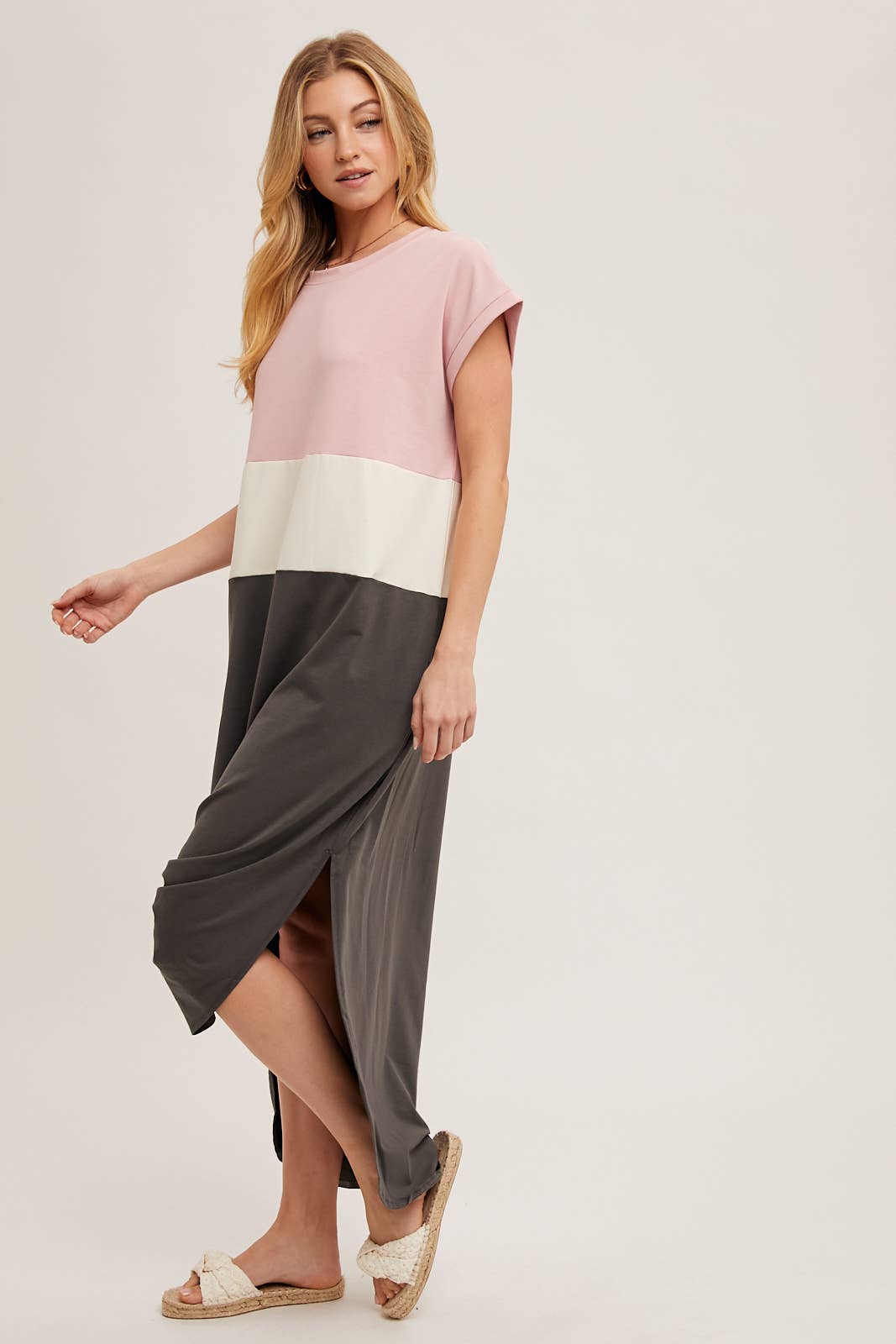 Bluivy Color Block Maxi Dress