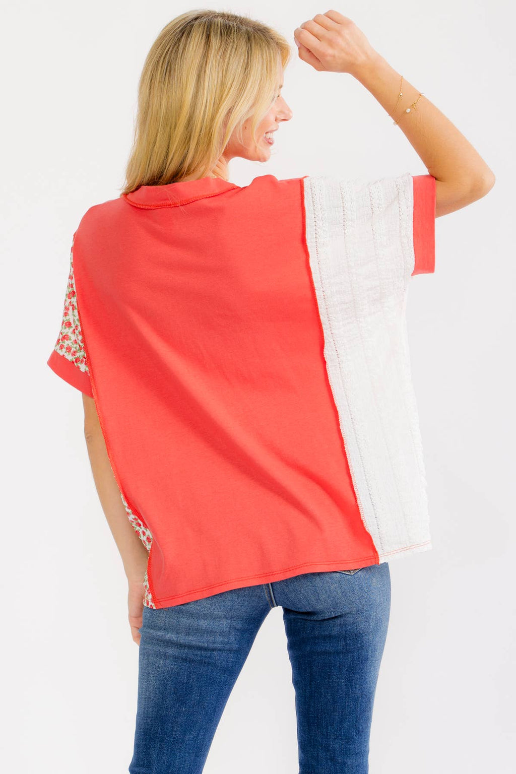7th Ray PLUS Textured V-Neck