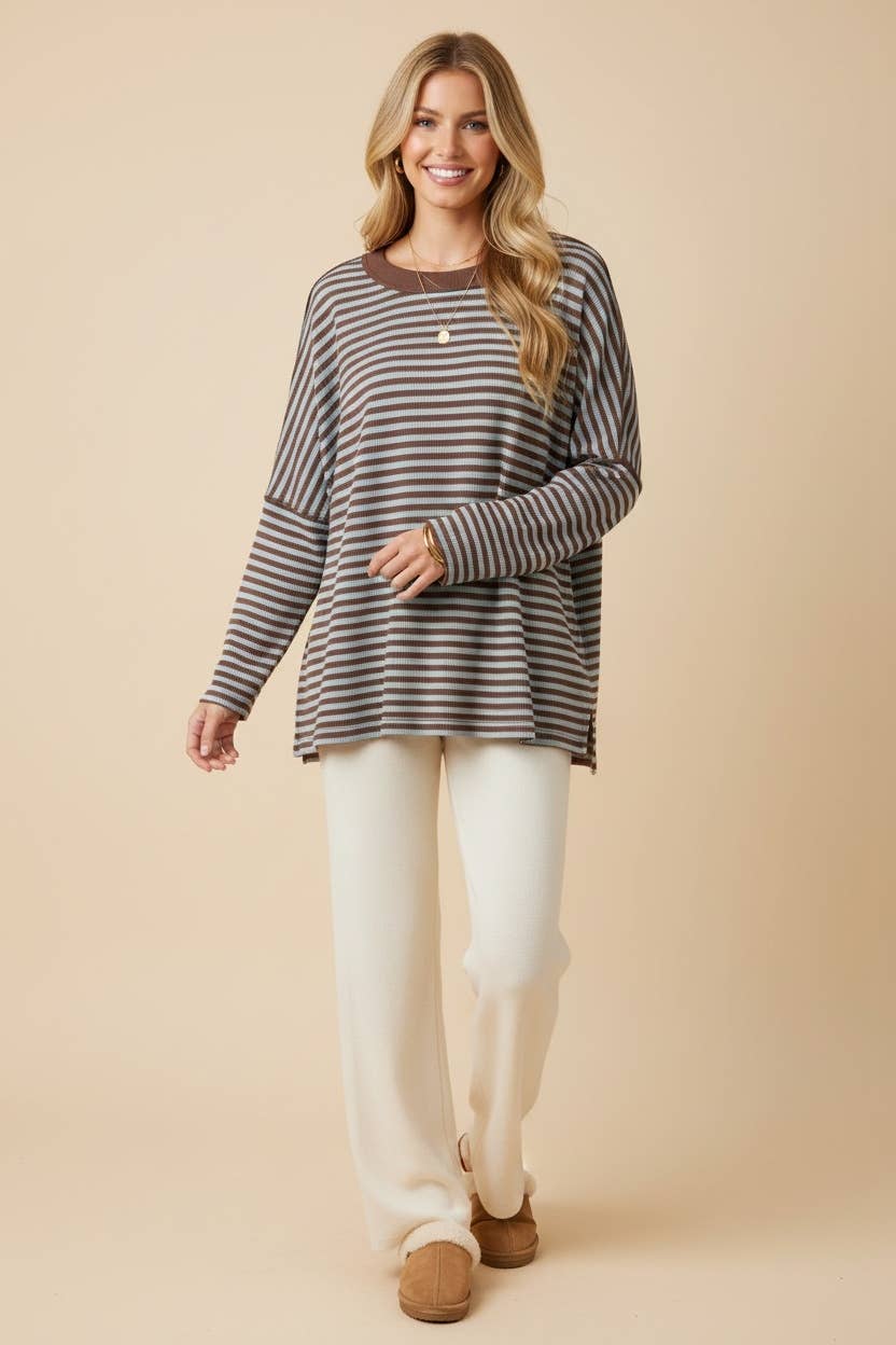 Heimish Oversized Striped Top