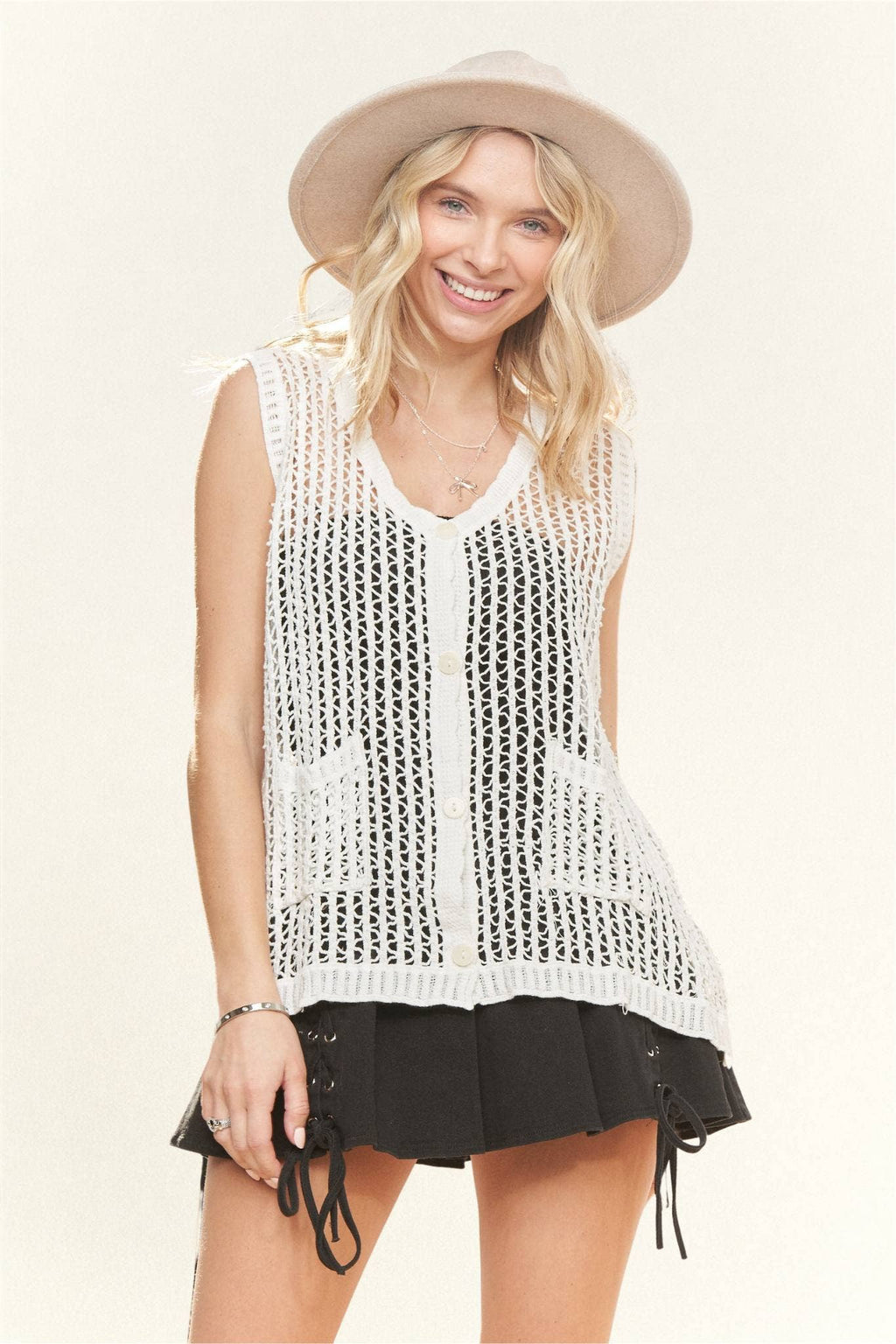 Madelyn Crochet Vest