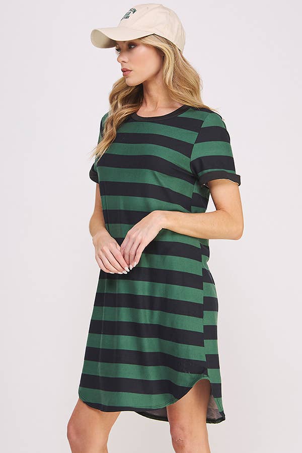 PLUS Striped T-Shirt Dress