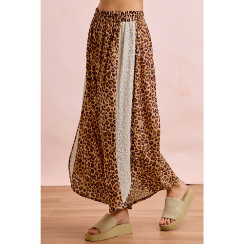 Bibi Leopard Eyelet Pants