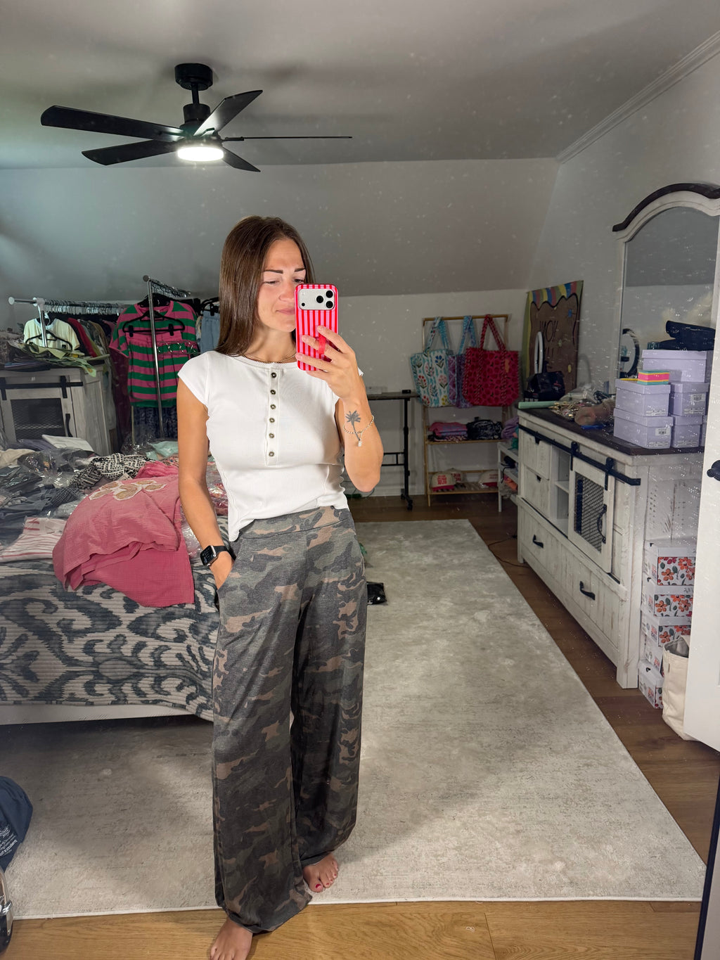 7th Ray Camo Side-Split Pants