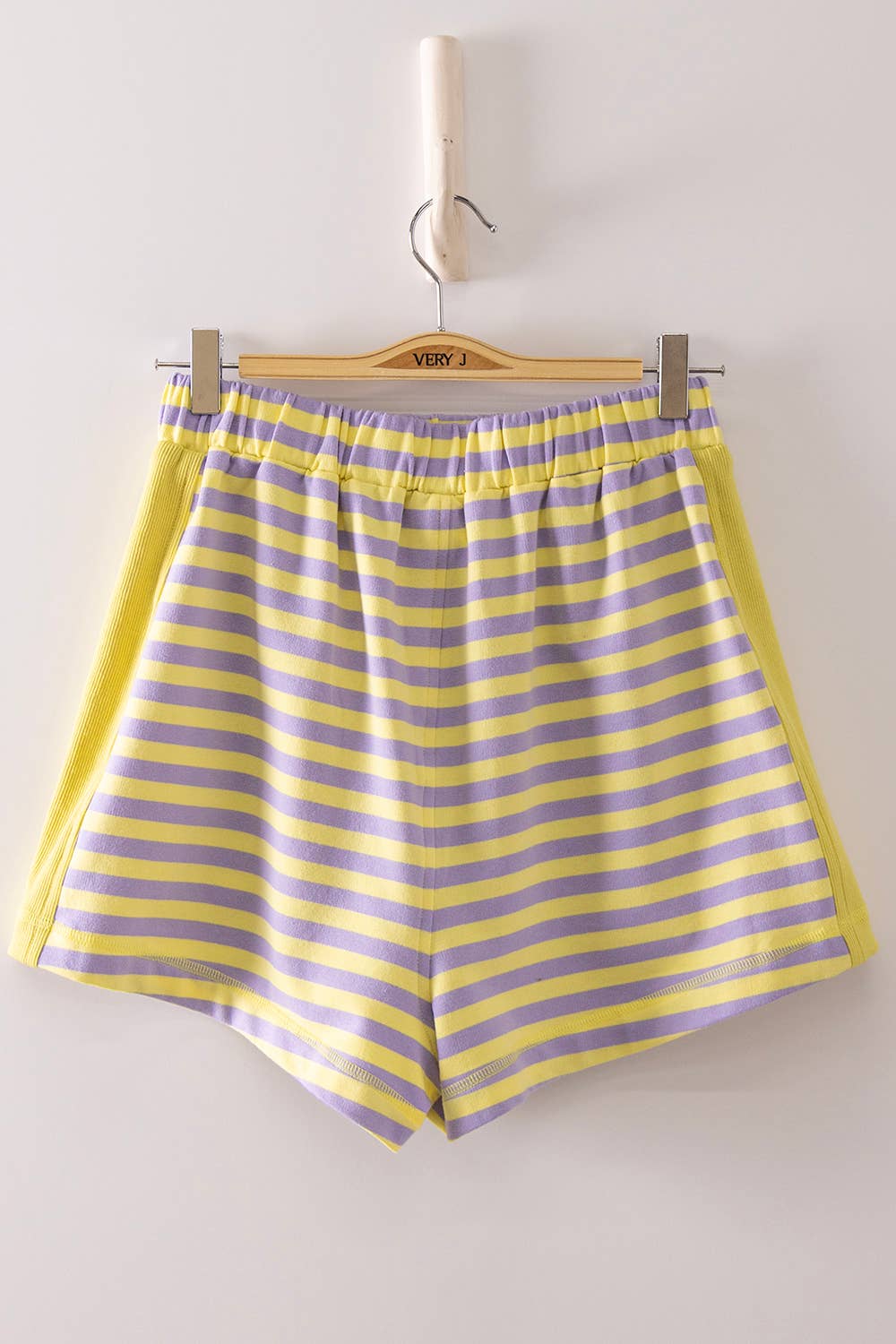 VERY J Striped Lounge Shorts