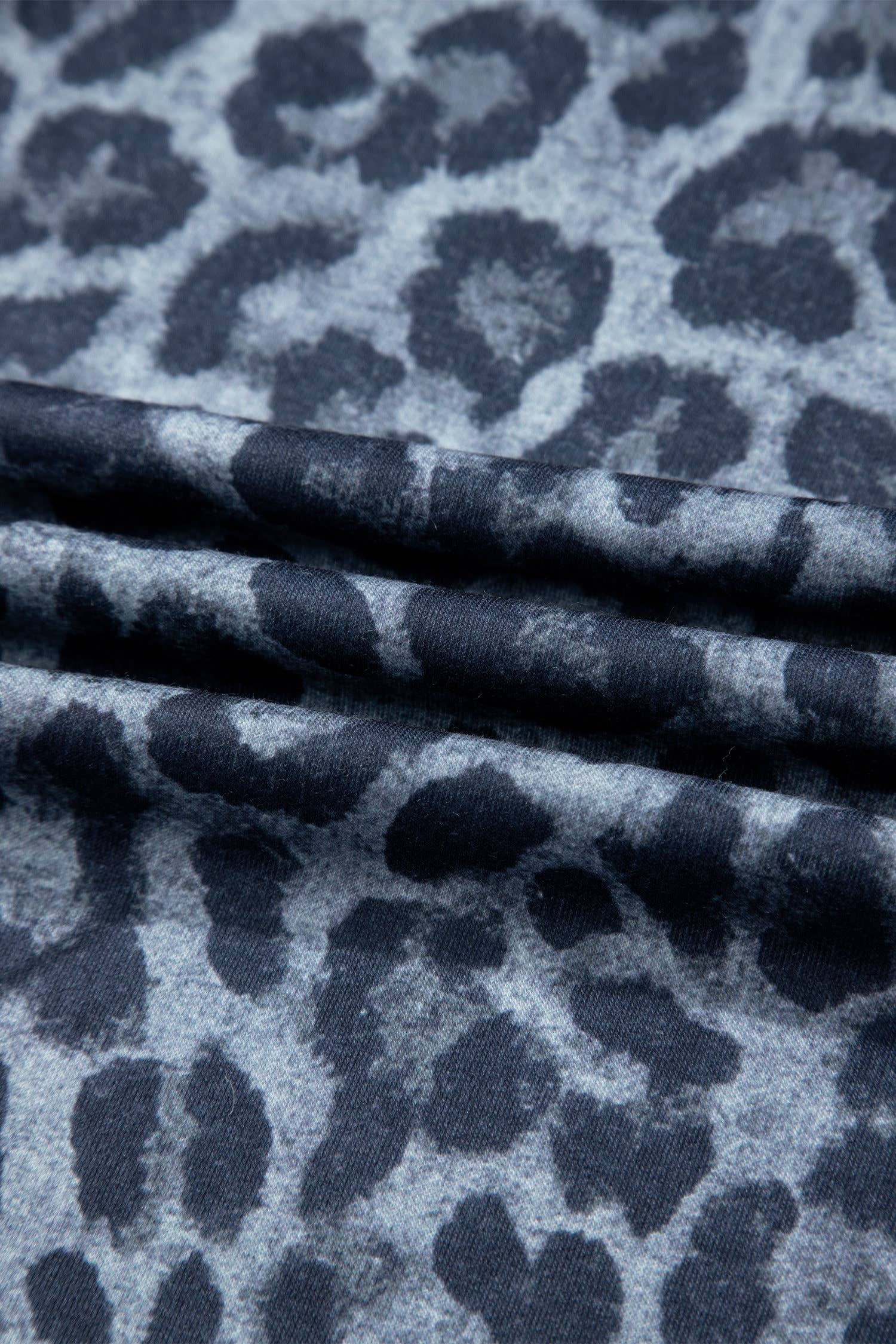 66DISCO Leopard Print Frilled Drawstring Wide Leg Pants