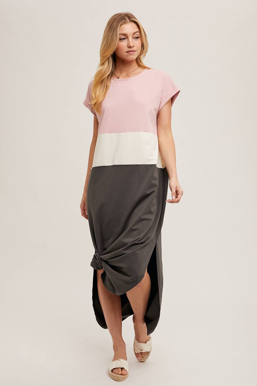 Bluivy Color Block Maxi Dress