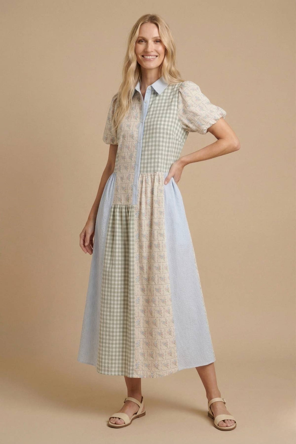 J.NNA Meadow Midi Dress