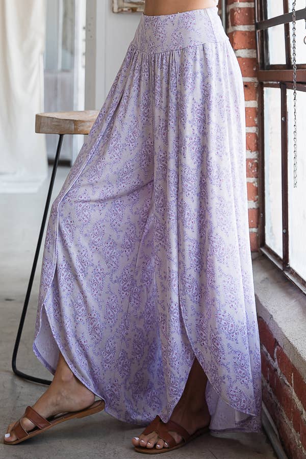 Bucketlist Floral Lavender Pants