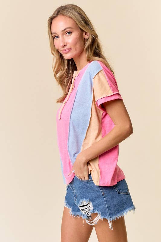 Vanilla Monkey Pastel Top