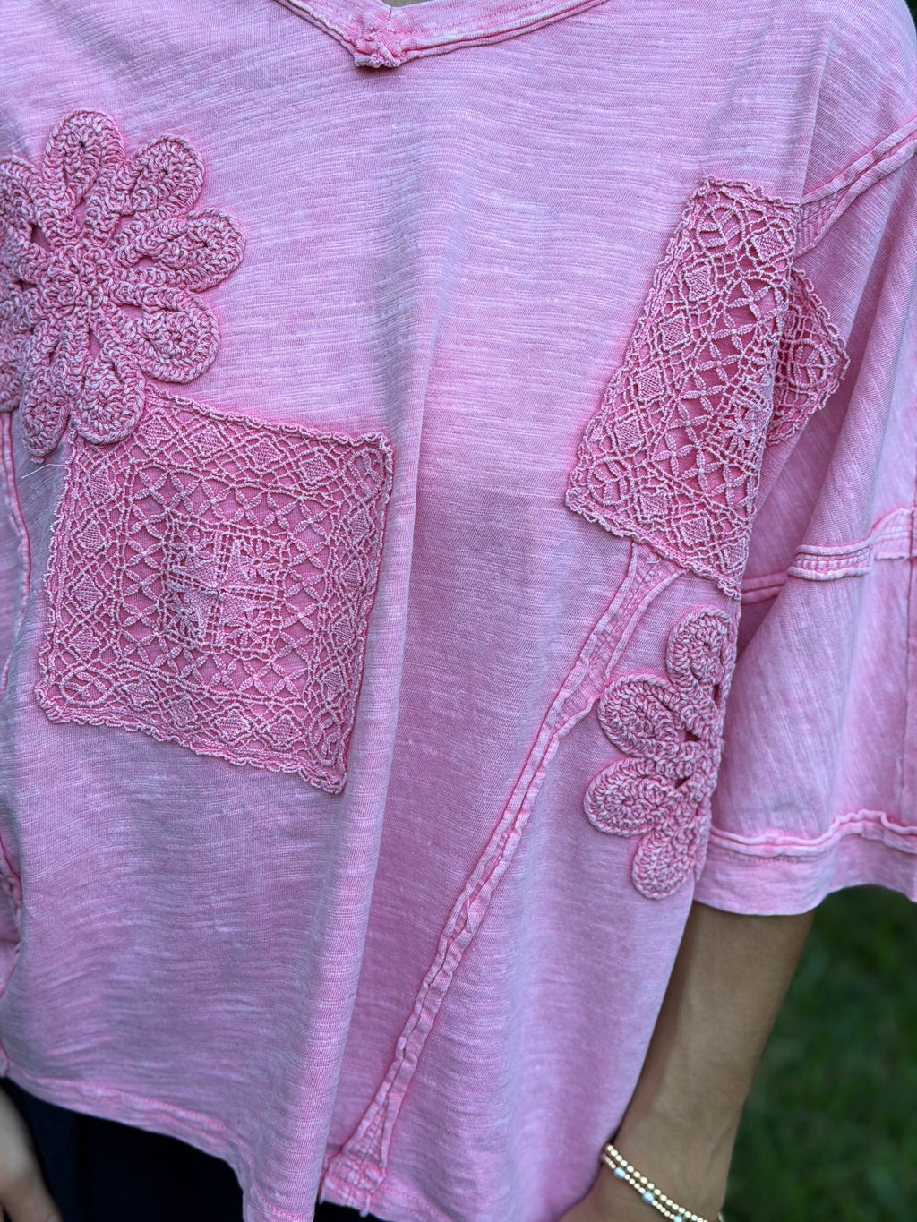 Mitto Shop Crochet Patch Top